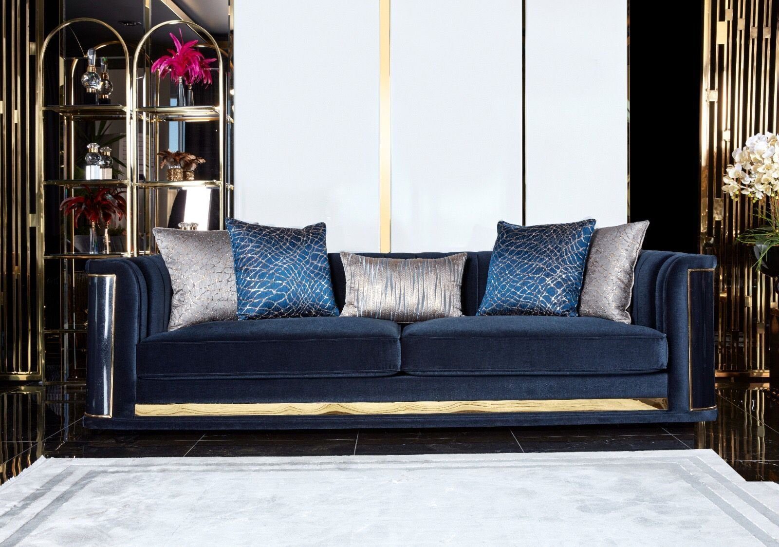 JVmoebel 3-Sitzer Luxus Dreisitzer Design Sofa Couchen, in 3 Sofas Möbel 1 Teile, Sitz Sitzer Europa Made