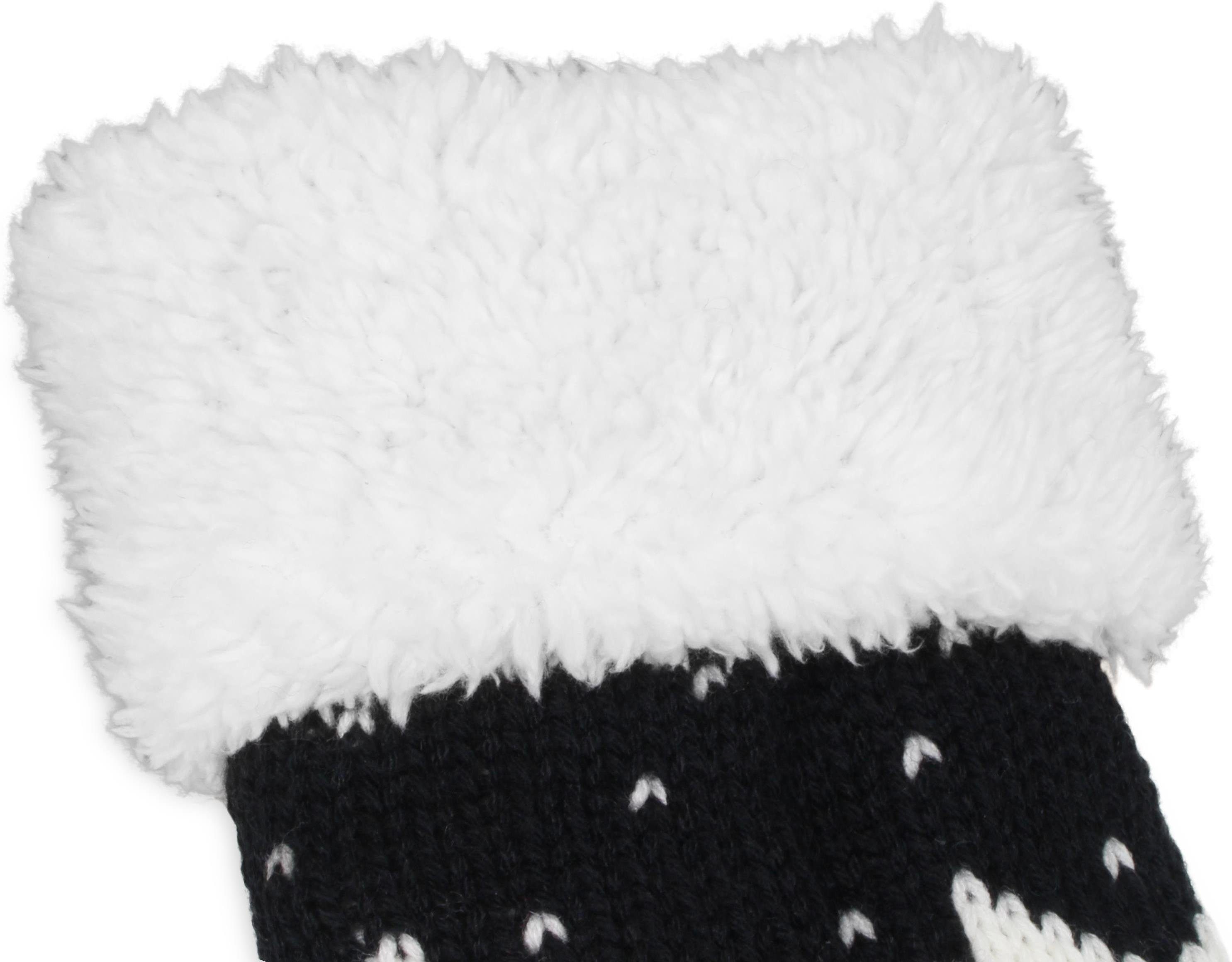 normani ABS-Socken Strick-Hausschuhe mit ABS und Norwegermotiv (1 Paar) kuscheliges Futter