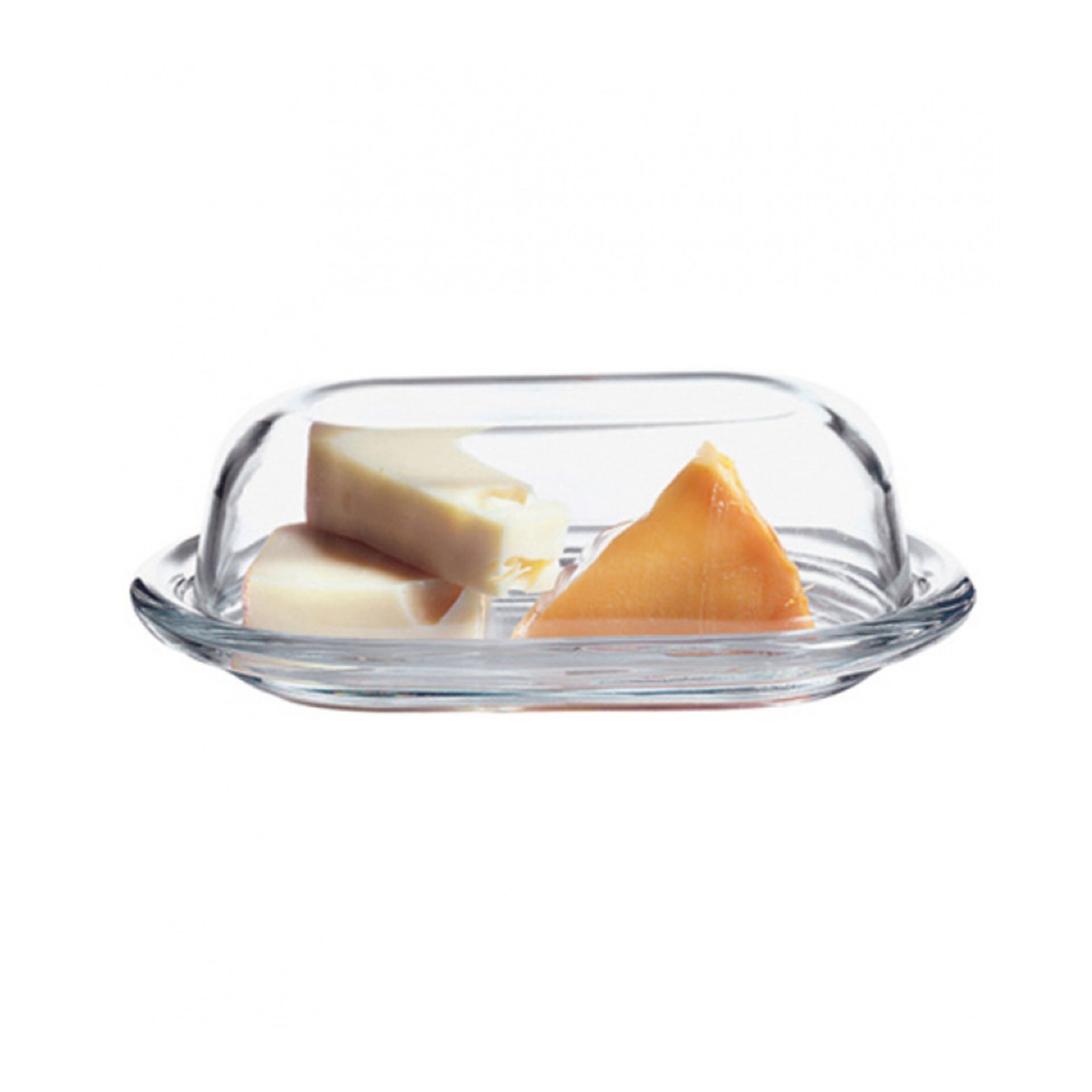 Pasabahce Butterdose Pasabahce Basic Butterdose 169 x 101 mm (6 3/4 x 4) - 2-tlg. Set, (1-tlg)