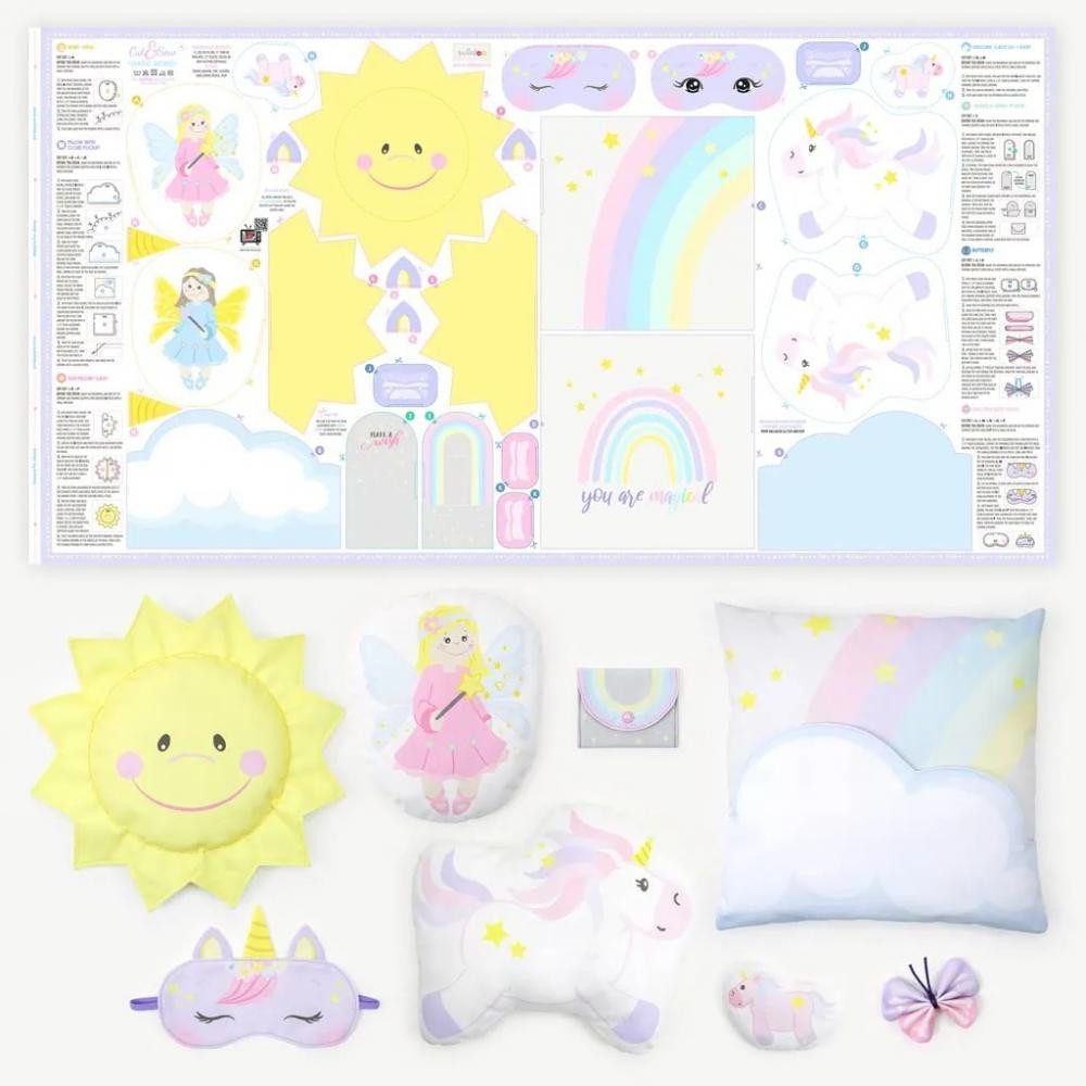 kullaloo Stoff - Cut & Sew Panel "MAGIC WORLD" (80 x 155 cm)