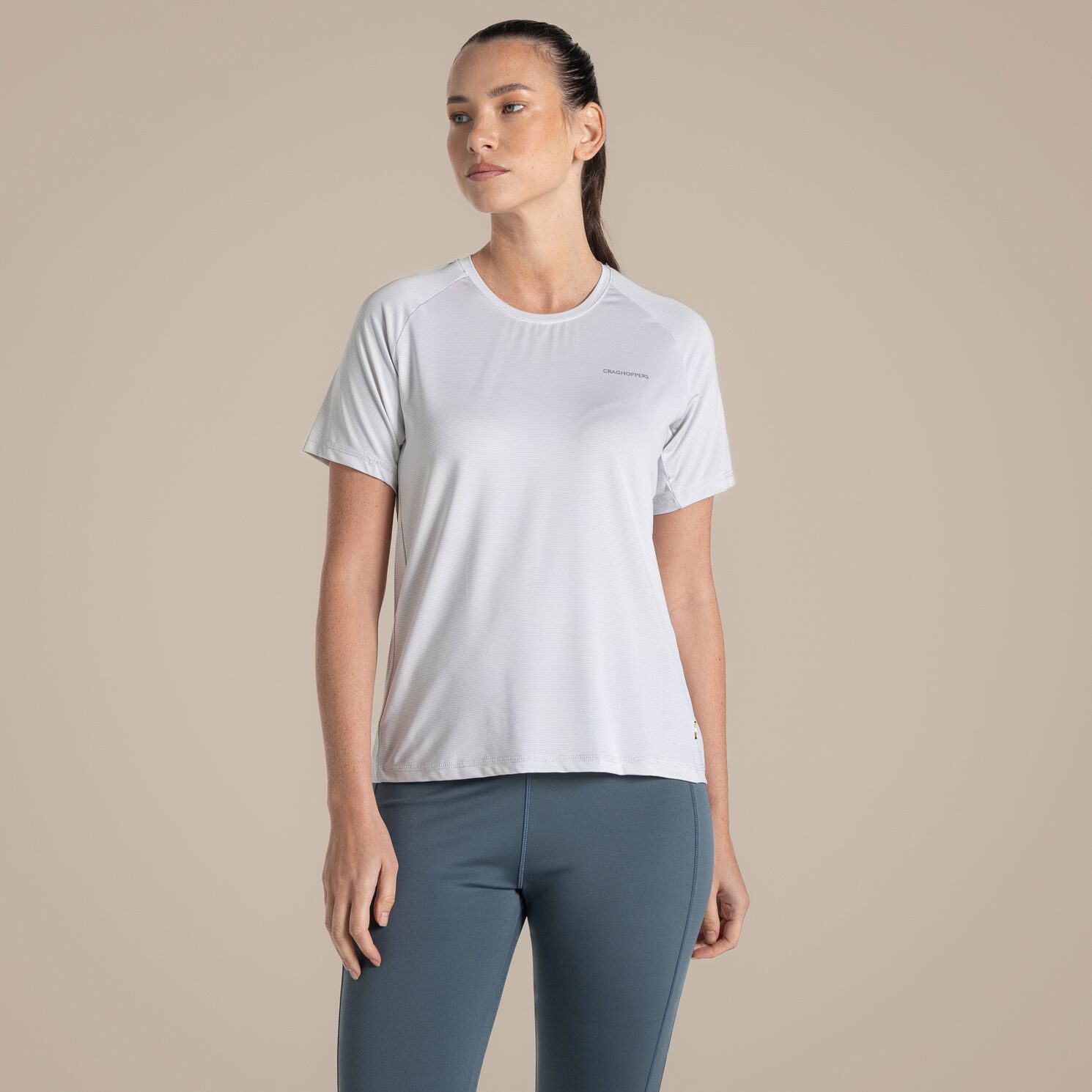Craghoppers T-Shirt Craghoppers - Damen Ellie Sport T-Shirt Quickdry, hellg günstig online kaufen