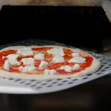BBQ-Toro Pizzaschieber Aluminium Pizzaschaufel 30 x 26 cm, Pizzaheber, Pizzaschieber