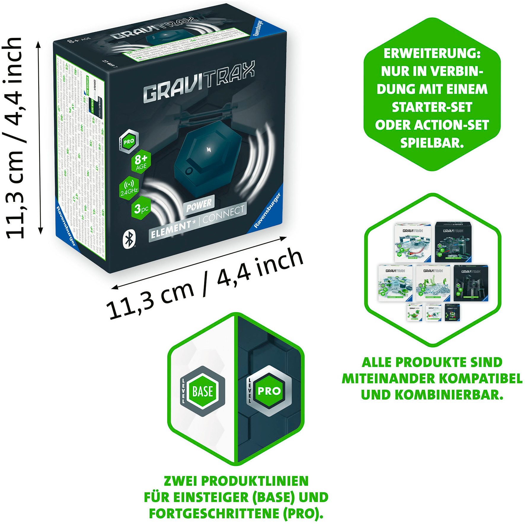 Ravensburger Kugelbahn-Bausatz GraviTrax POWER Element Connect