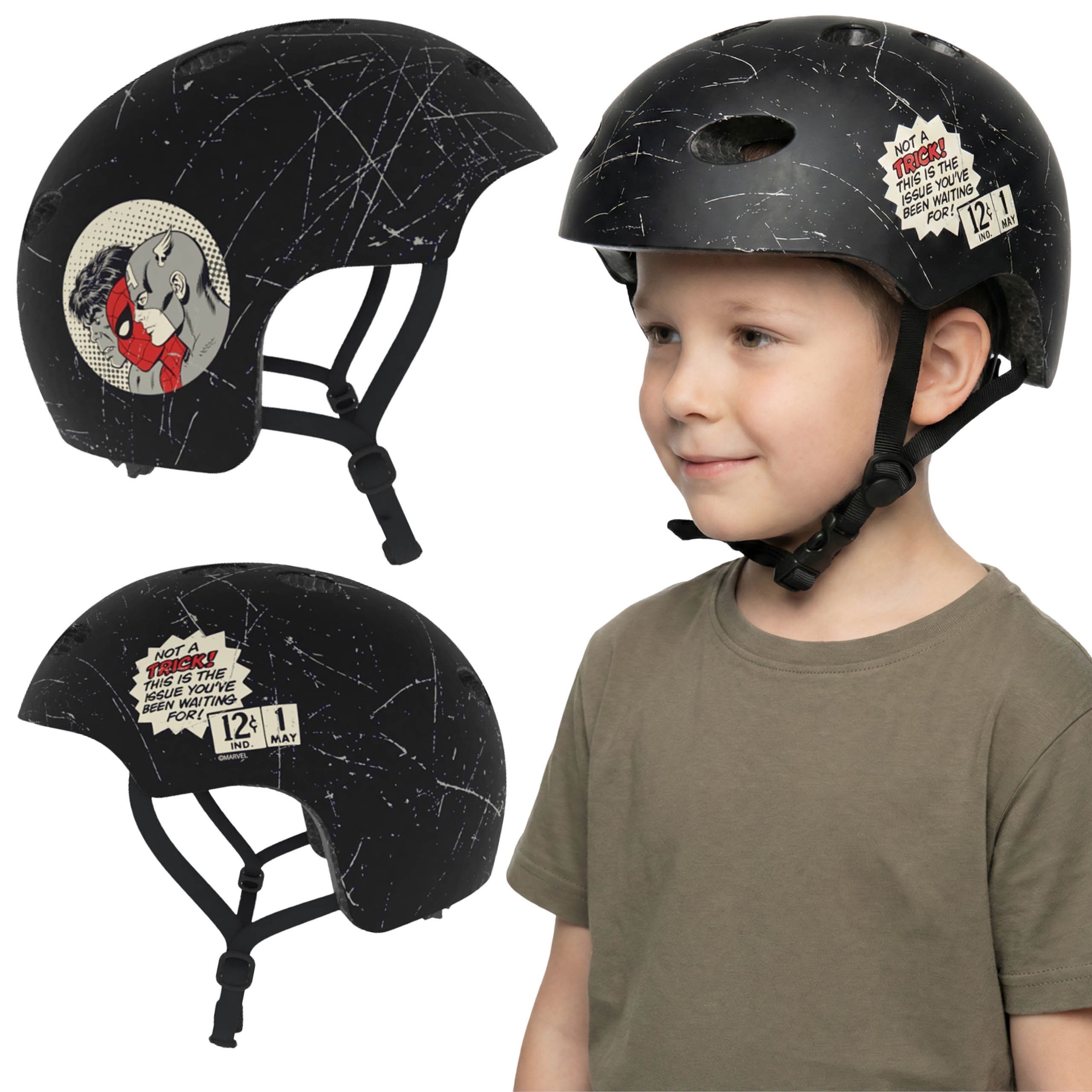 Sarcia.eu Kinderfahrradhelm MARVEL Avengers Kinder Fahrradhelm Jungen, verstellbar 52–56 cm