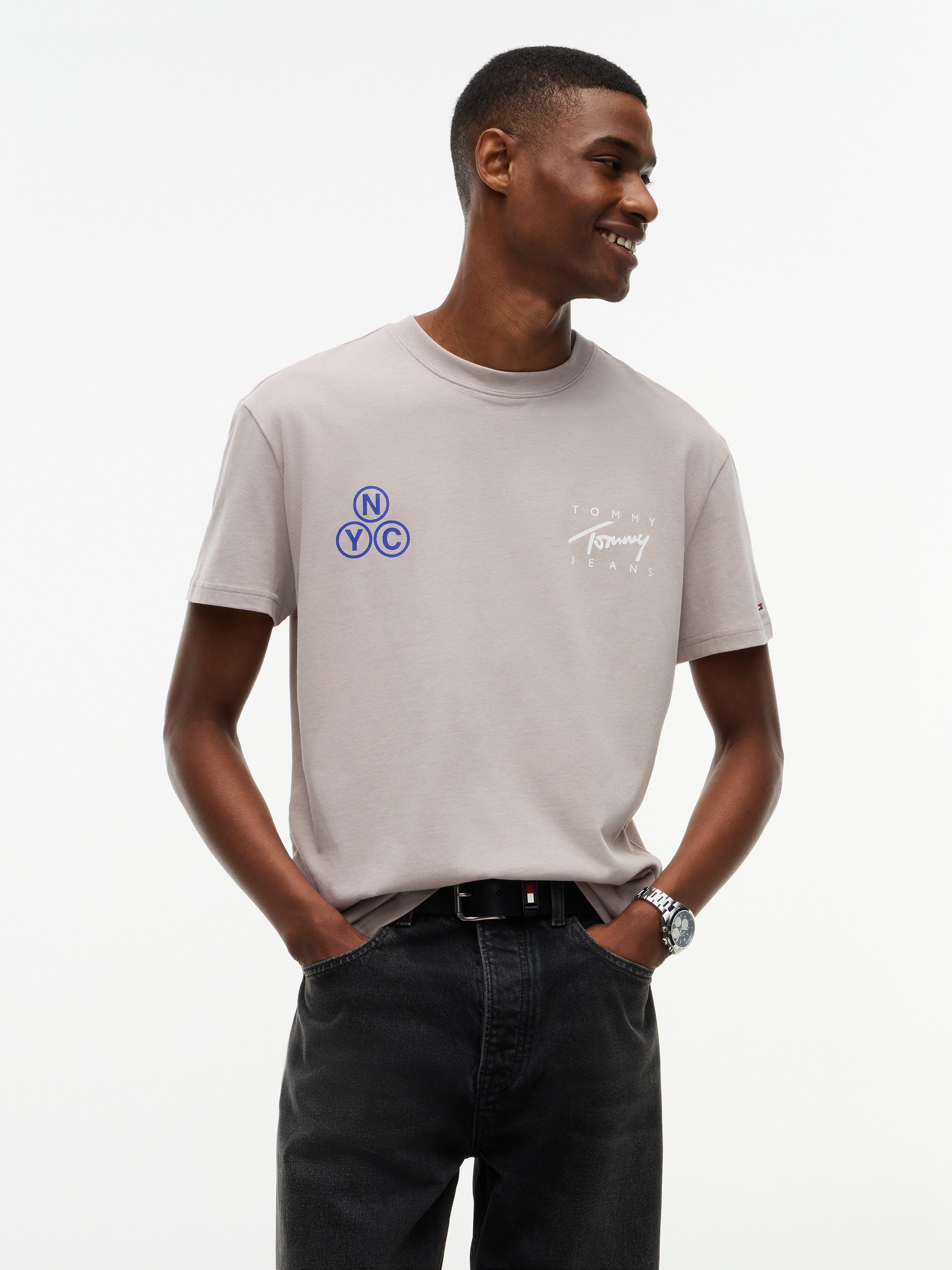 Tommy Jeans T-Shirt REGULAR SIGNATURE PLAY TEE Regular fit mit Print – Bild 2 von 5