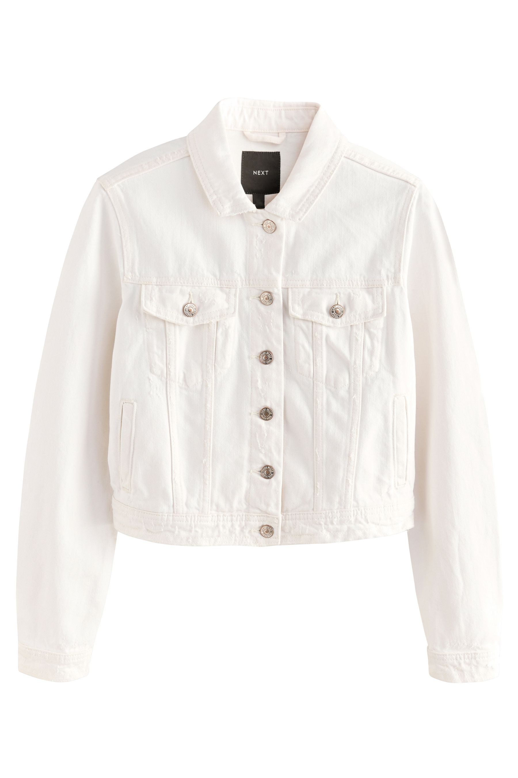 Next Jeansjacke Enge Trucker-Jeansjacke aus 100 % günstig online kaufen