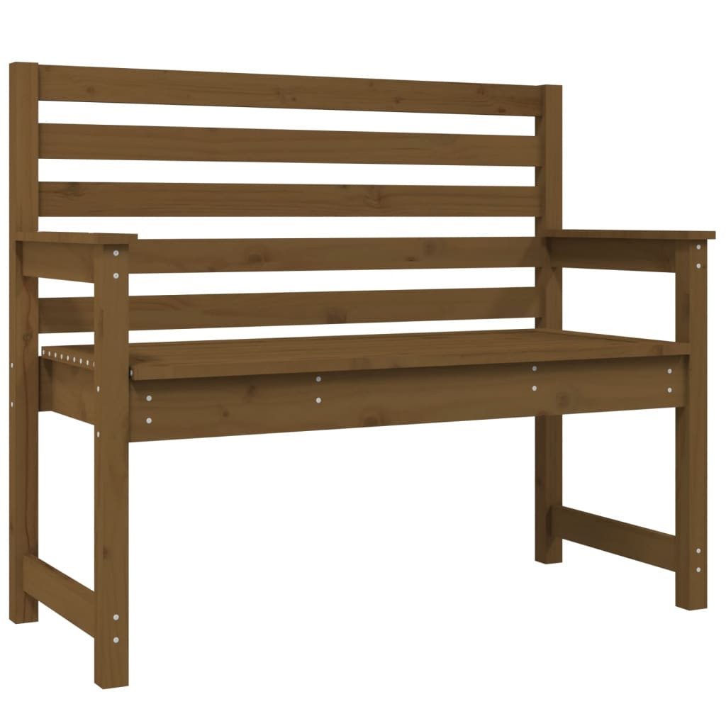 furnicato Gartenbank Honigbraun 109x48x91,5 cm Massivholz Kiefer (1-St., Anleitung)