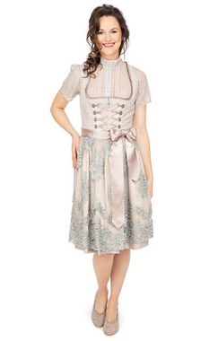 KRÜGER MADL & BUAM Trachtenkleid Midi Dirndl 2tlg. 60cm 416265-060-43 hellgrau