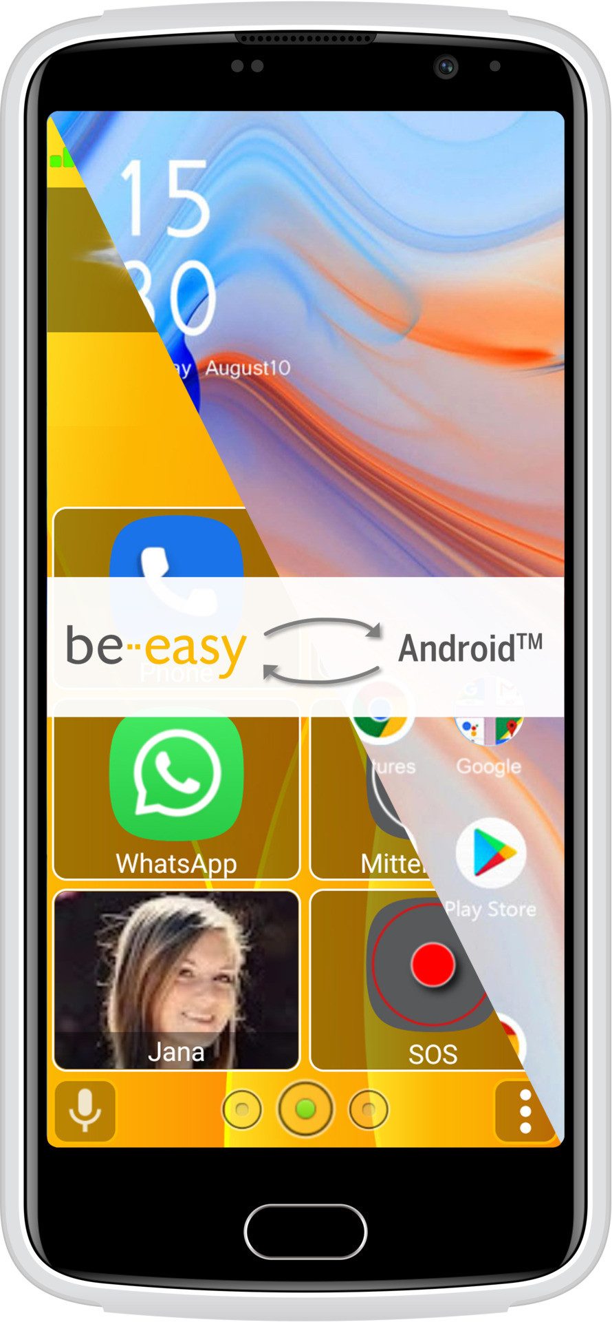 Beafon M7 Lite 4G Senior Smartphone (14 cm/5,5 Zoll, 32 GB Speicherplatz, 13 MP Kamera)