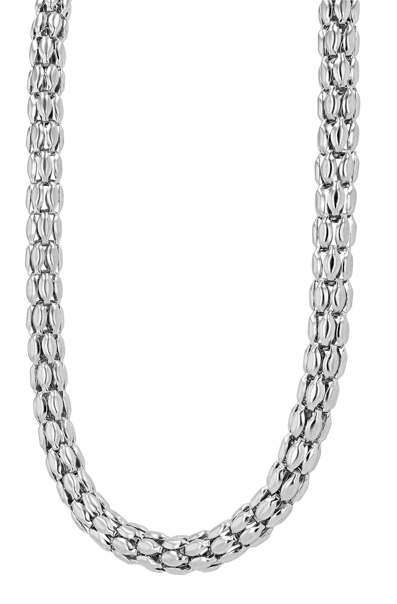 Adelia´s Kette ohne Anhänger Damen Halskette aus Edelstahl mit Strass Stein günstig online kaufen