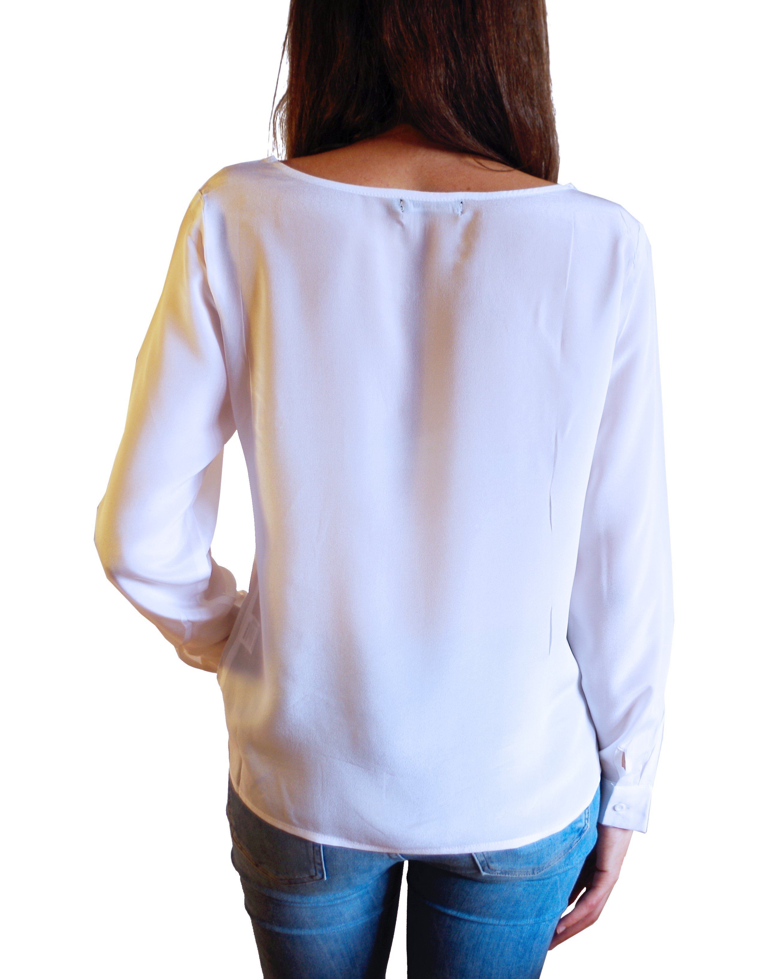 Posh Gear Seidenbluse Damen Bluse Rotondoseta aus 100% Seide
