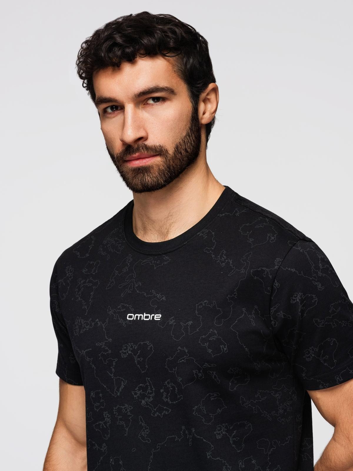 OMBRE Print-Shirt Herren-T-Shirt aus der Ombre-Linie