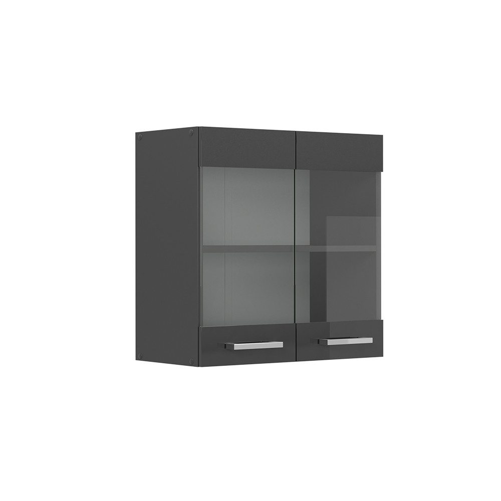 Vicco Glashängeschrank R-Line, Anthrazit Hochglanz/Anthrazit, 60 günstig online kaufen