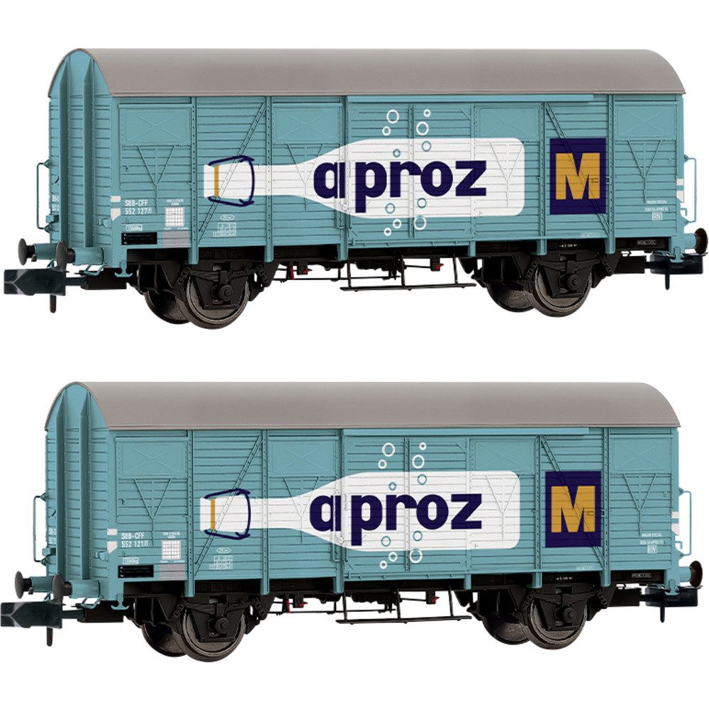 Arnold Güterwagen Arnold HN6683 N 2er-Set gedeckter Güterwagen K4 „APROZ" der SBB