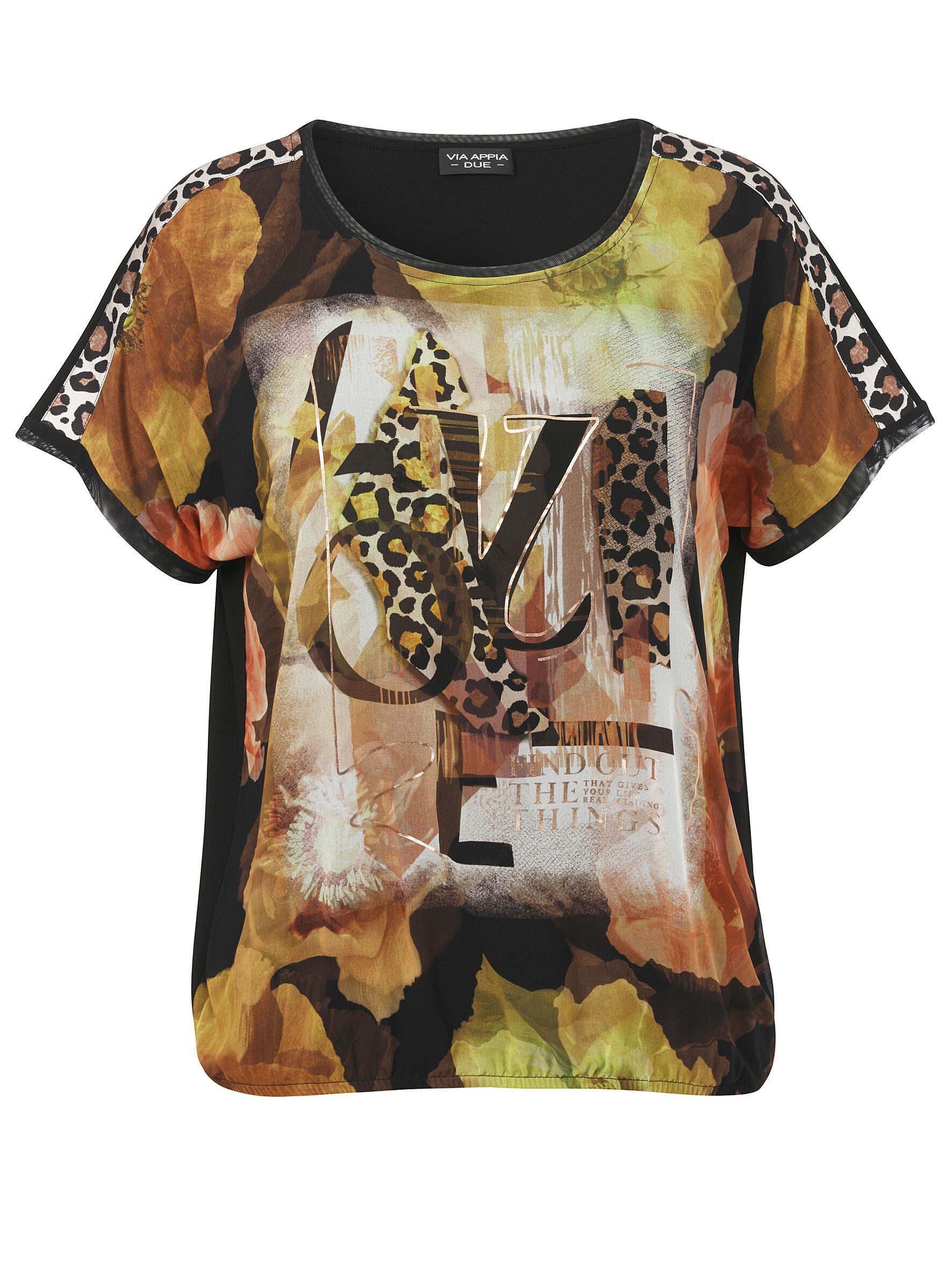 VIA APPIA DUE Kurzarmbluse (1-tlg) in Große Größen günstig online kaufen