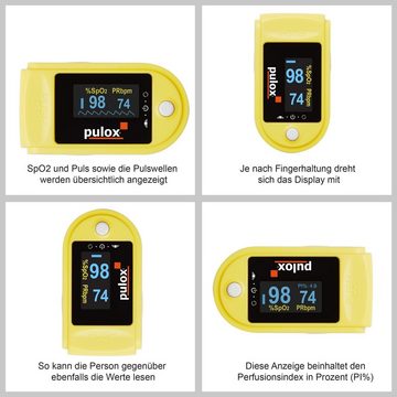 pulox Pulsoximeter PO-200A Solo mit Alarm und Pulston