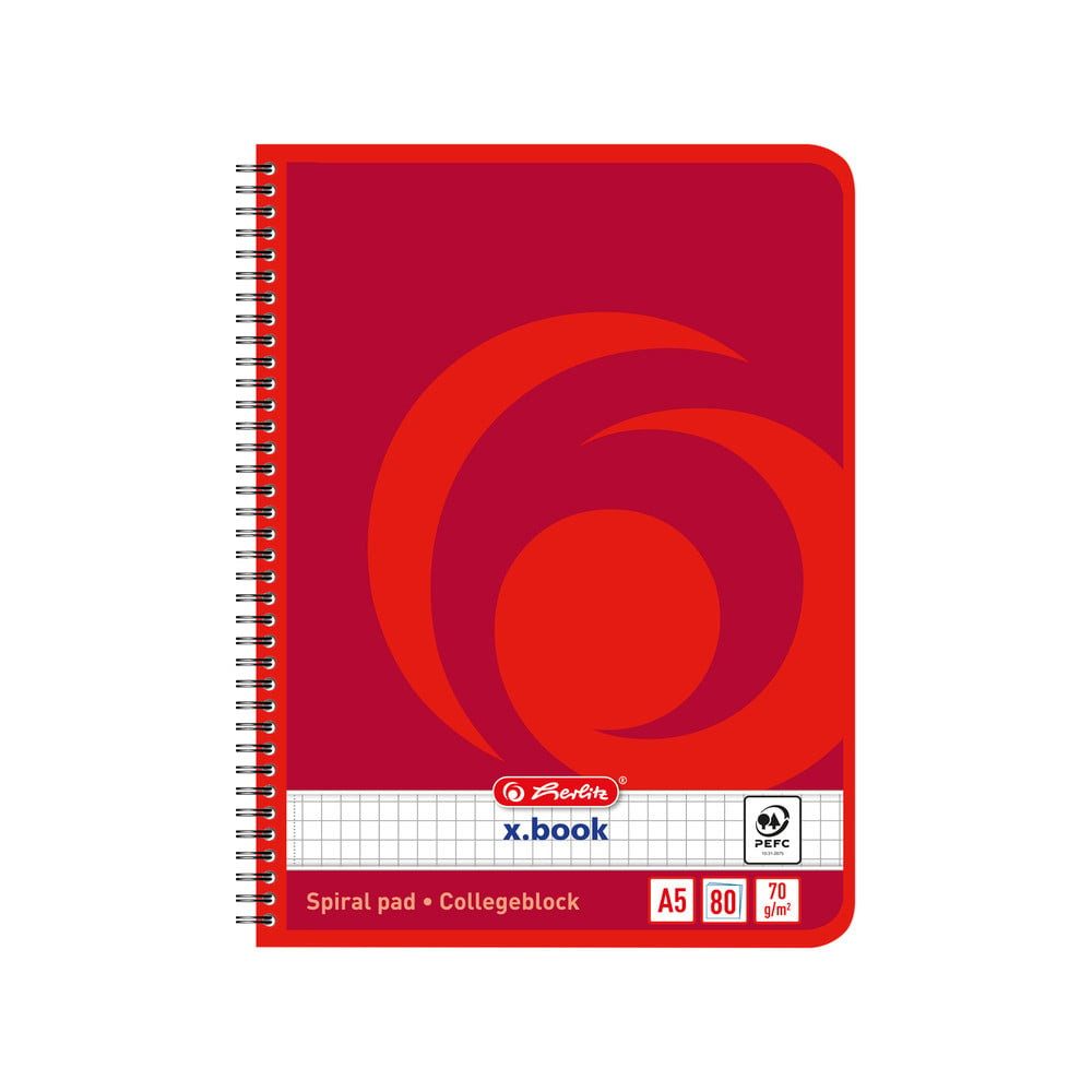 Herlitz Collegeblock herlitz Collegeblock A5 70g/m² 80 Blatt kariert