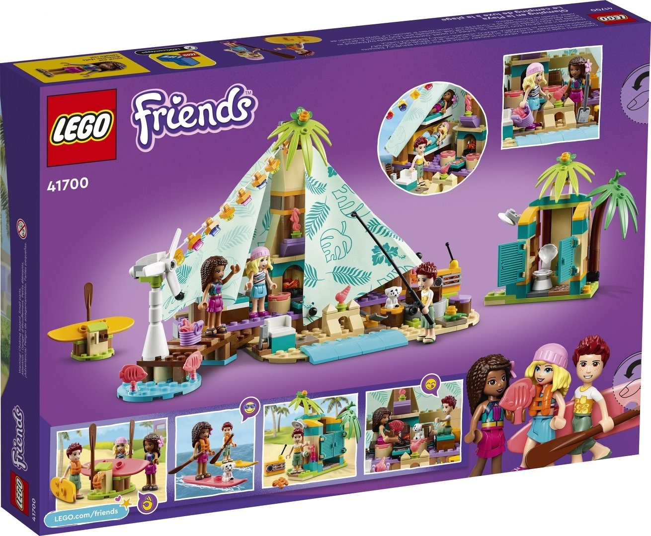 LEGO® LEGO® Friends 41700 Glamping am Strand Konstruktionsspielsteine, (380 günstig online kaufen