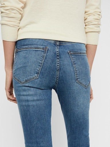 High-waist-Jeans Vero denim light Moda VMSOPHIA blue