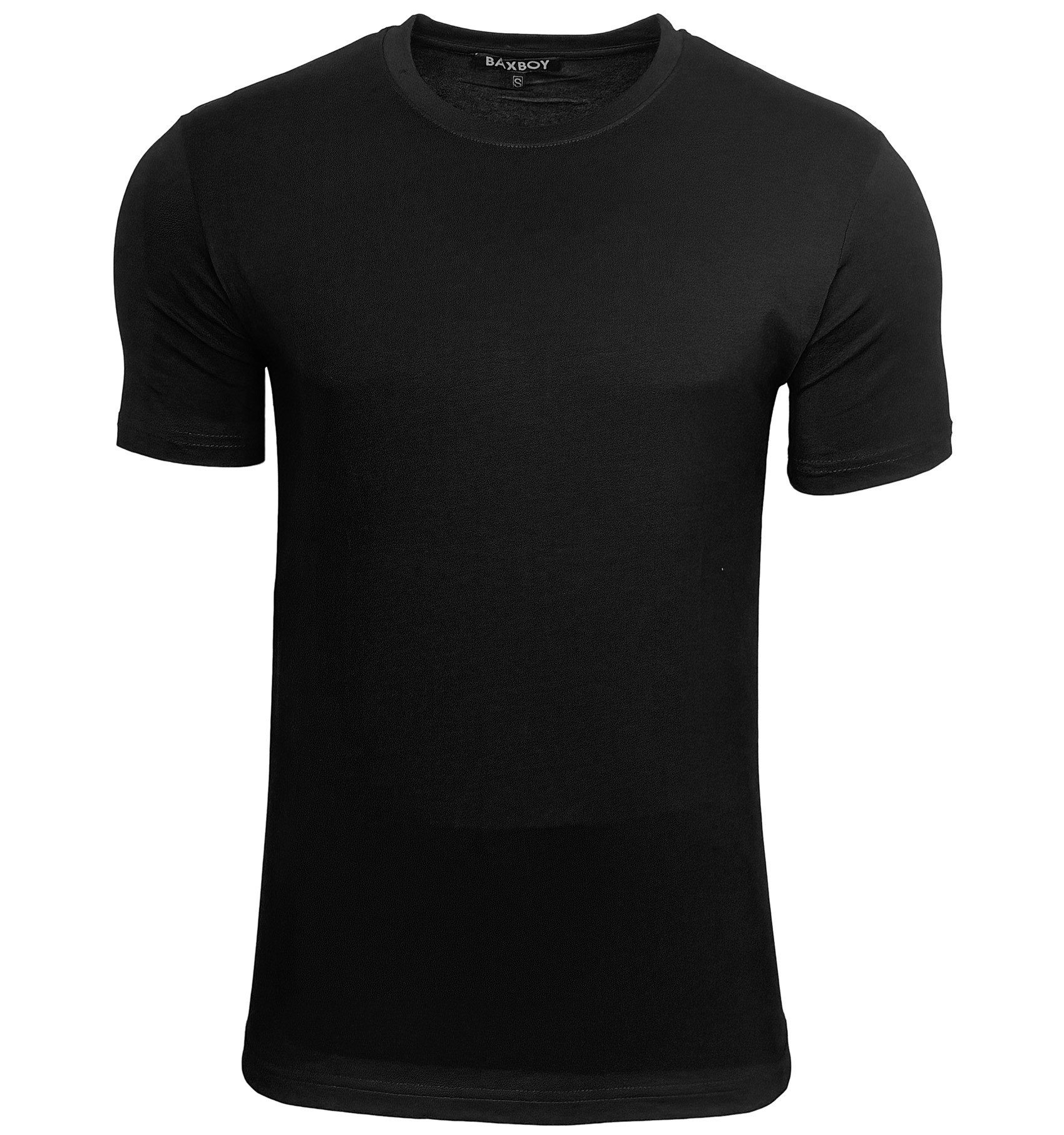 Baxboy T-Shirt Baxboy Herren Uni Basic Kurzarm Slim Fit T-Shirt B-55 günstig online kaufen