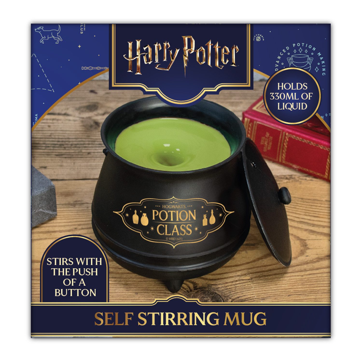 Blue Sky Designs Tasse Harry Potter - Selbstrührender Kessel mit Deckel - Magical Location