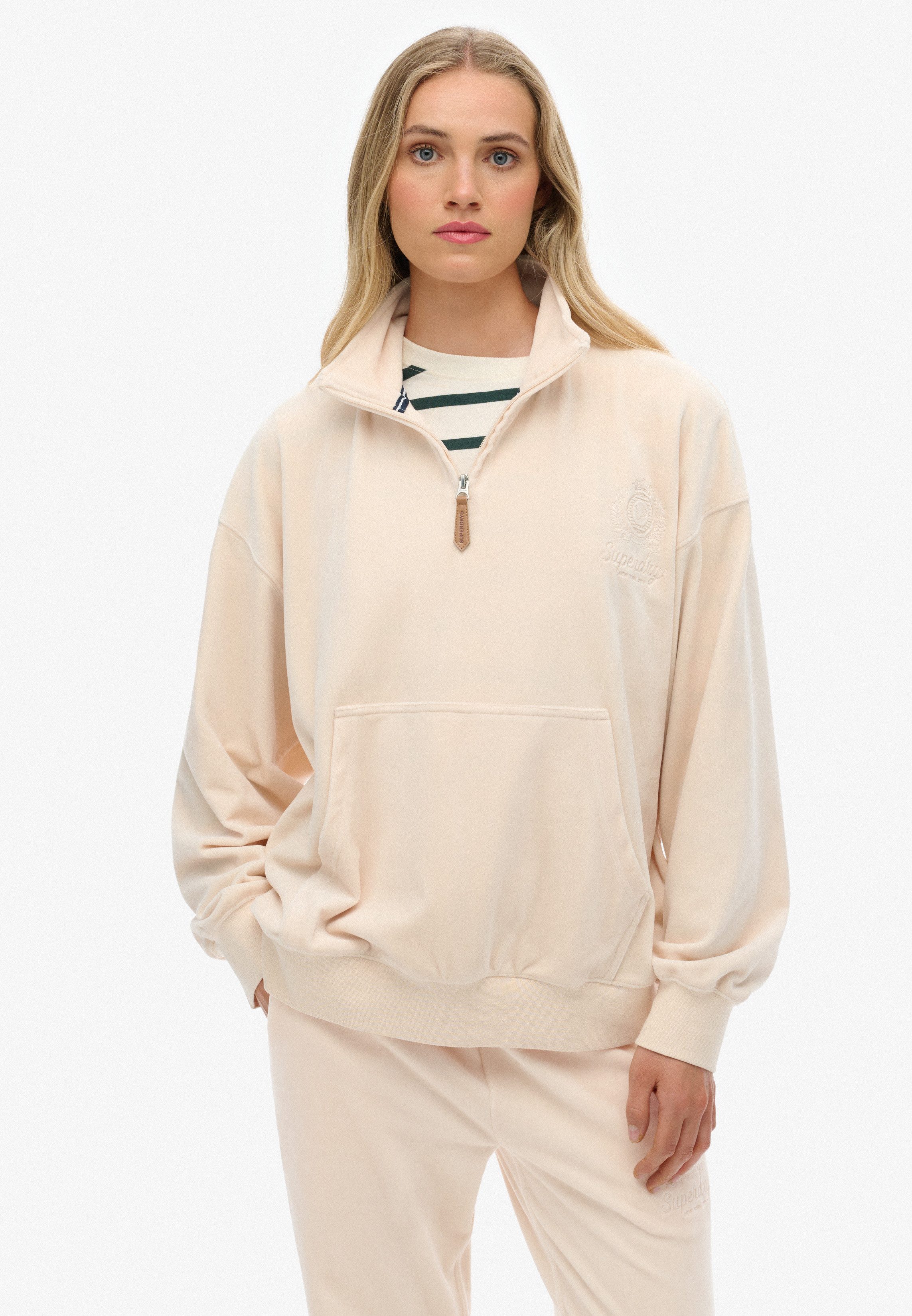 Superdry Sweatshirt COUNTRY CLUB VELOUR 1/4 günstig online kaufen