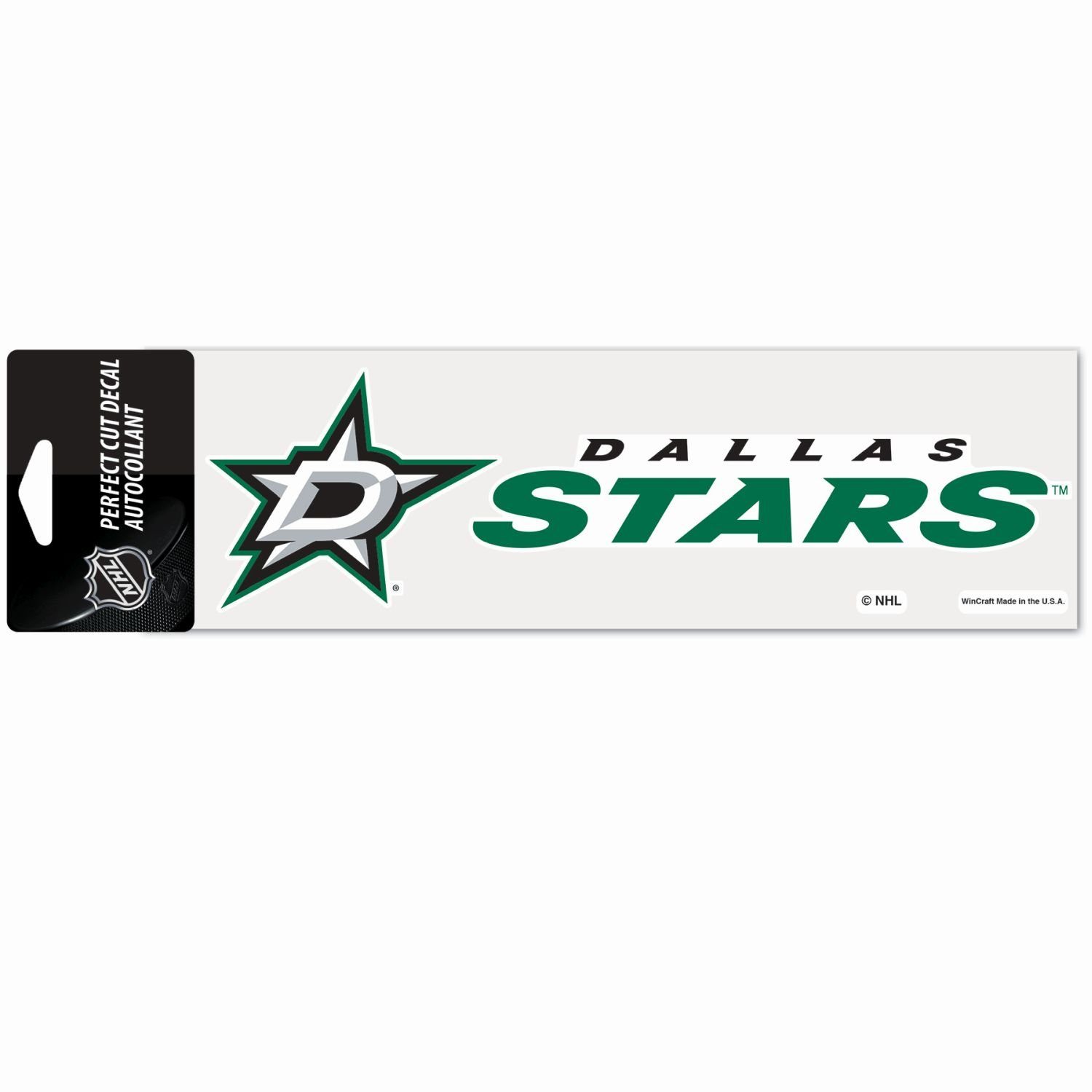 WinCraft Wanddekoobjekt NHL Perfect Cut Aufkleber 8x25cm Dallas Stars
