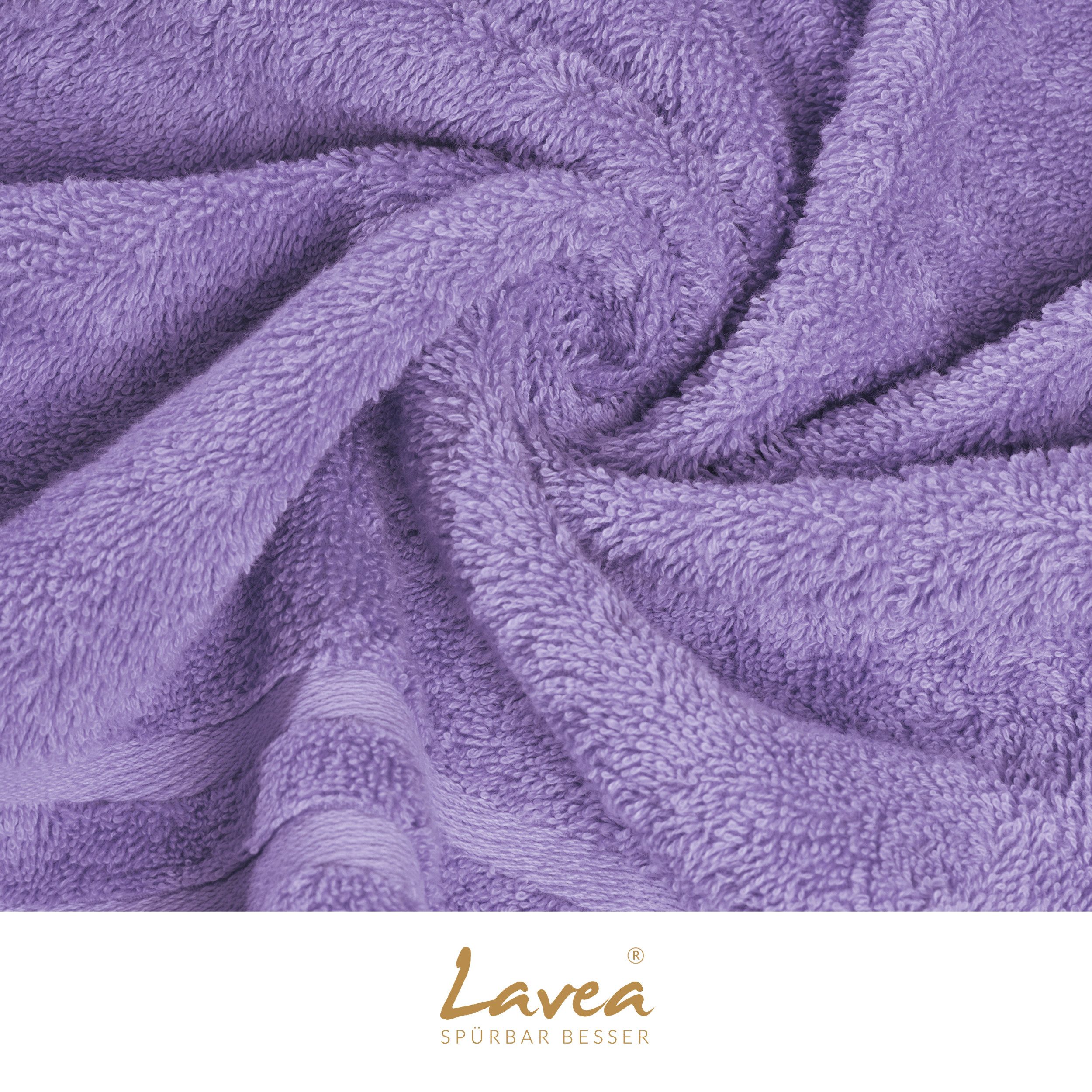 Lavea Gästehandtuch 5er Set Gästehandtücher, Elena Frottee, 30x50 cm Gästetuch, 100% Baumwolle (5er Set), 500 g/m² Frottier, weich & saugstark, pflegeleicht – Bild 5 von 5