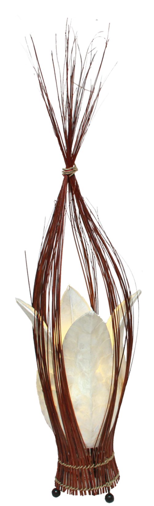 WORU Tischleuchte Tischleuchte Marit Ölpapier Rispen handgefertigt ca. 40 cm