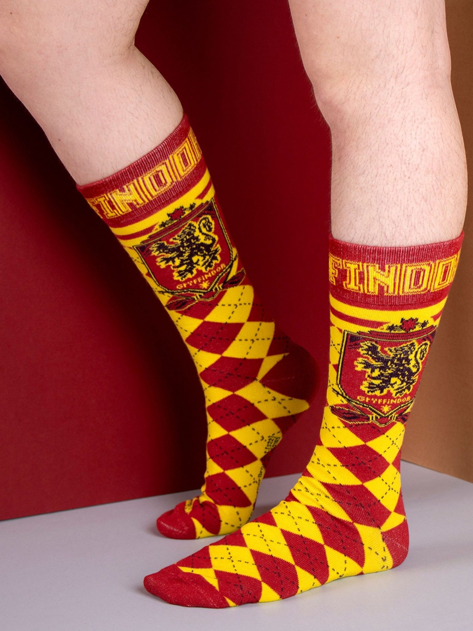 Cerdá Socken Hufflepuff - Gryffindor (2-Paar) Baumwoll-Socken Größe 38-45