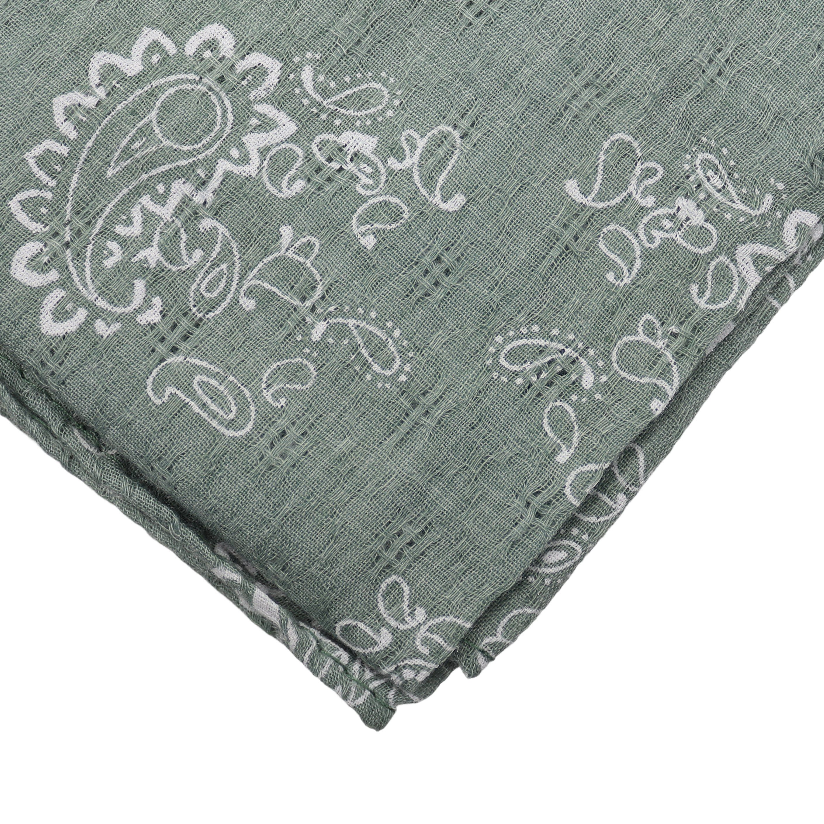 MIRROSI Nickituch ierecktuch ca. 60 × 60 cm, wunderschönes Paisley-Muster, Damen Halstuch ideal für Frühling, Sommer oder Herbst