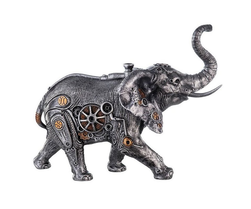 Modern Dekorativ Dekofiguren Tischdeko Elefanten Figur Silber
