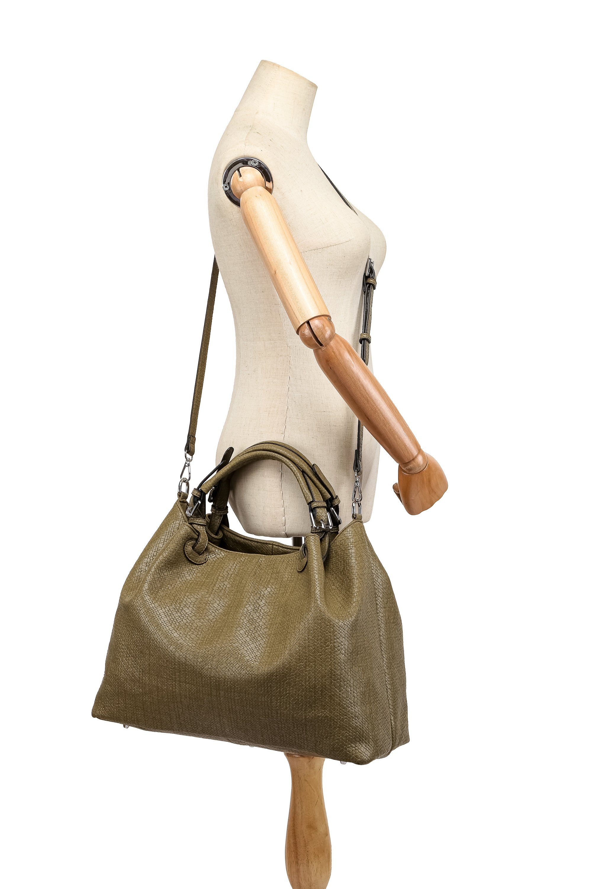 COLLEZIONE ALESSANDRO Shopper Flecht, aus softem Material