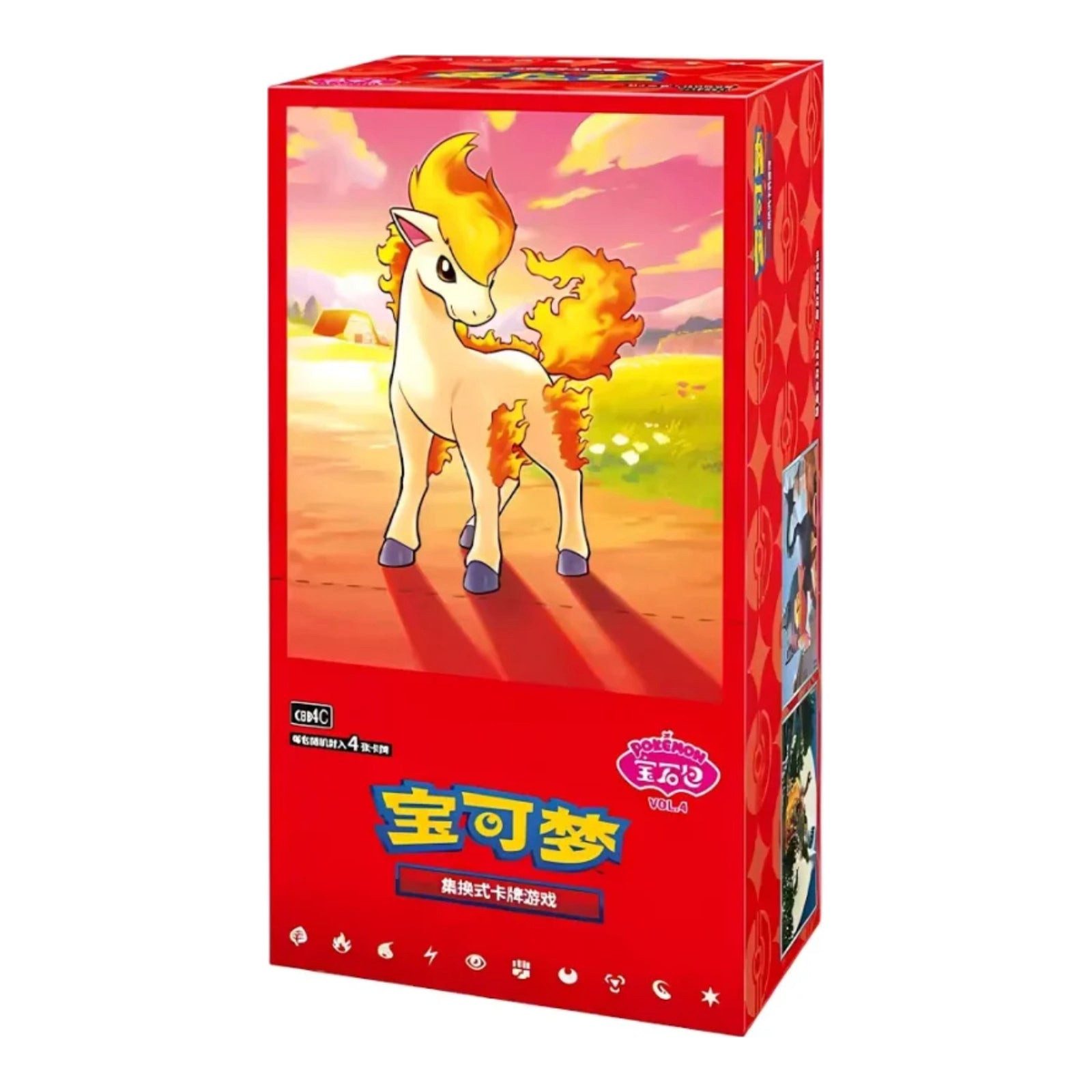 POKÉMON Sammelkarte Pokémon GEM Pack Vol. 3–6 – Booster oder Display Chinesisch, GEM Pack Vol. 4 – Display (18 Booster);originalversiegelt