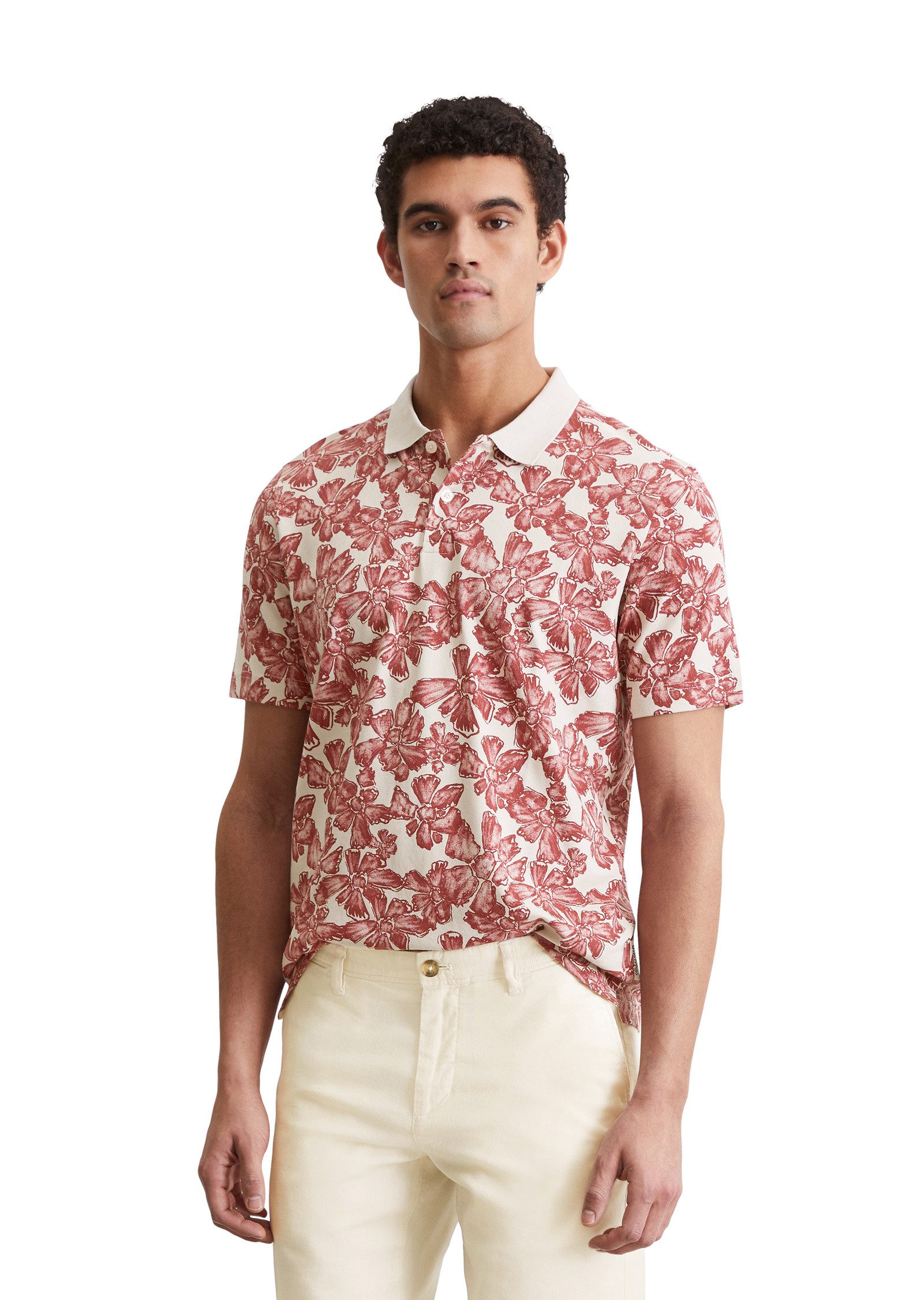 Marc O'Polo Poloshirt aus Bio-Baumwoll-Mix günstig online kaufen