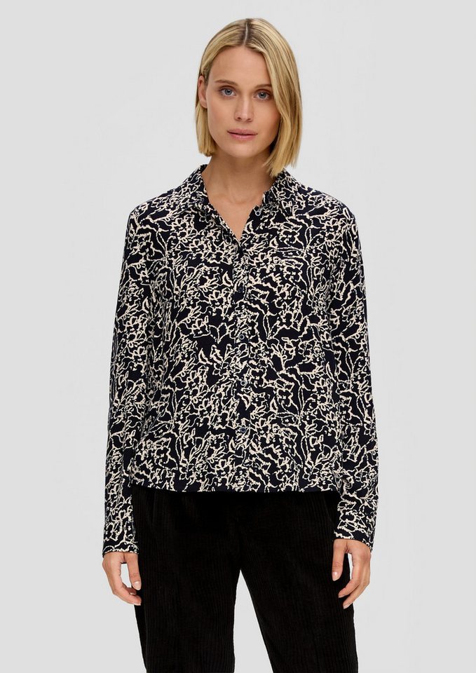s.Oliver Langarmbluse Bluse Bluse aus Viskose