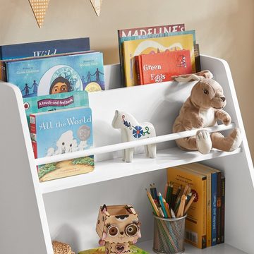 SoBuy Bücherregal KMB34, Kinderregal mit Ablagefächern und 3 Boxen Spielzeugregal
