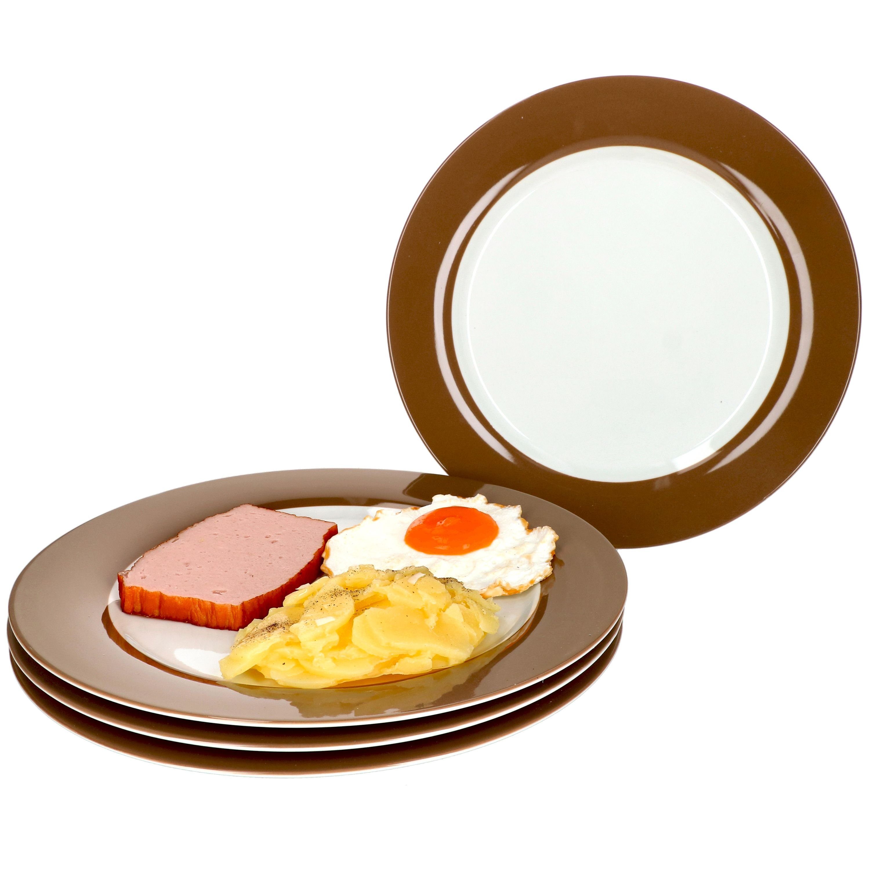 Ritzenhoff & Breker Speiseteller 4er Set Speiseteller 27cm Nougat Doppio - Ritzenhoff 545777
