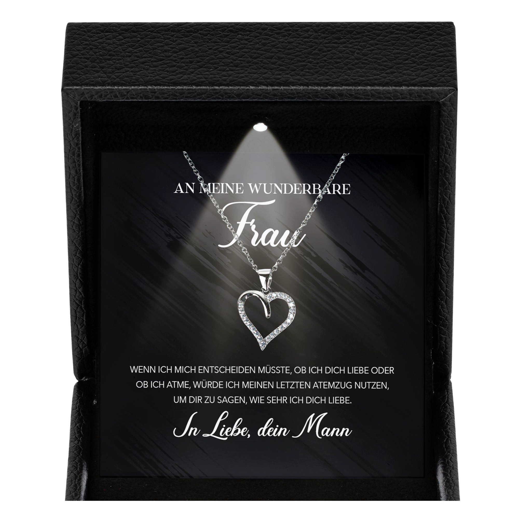 Valentinstagsgeschenk 22Feels Schmuckset Ehefrau Hochzeitstag Valentinstag Ich Liebe Dich Geschenk Halskette (Geschenkset), Silber 925/000, Geschenkse