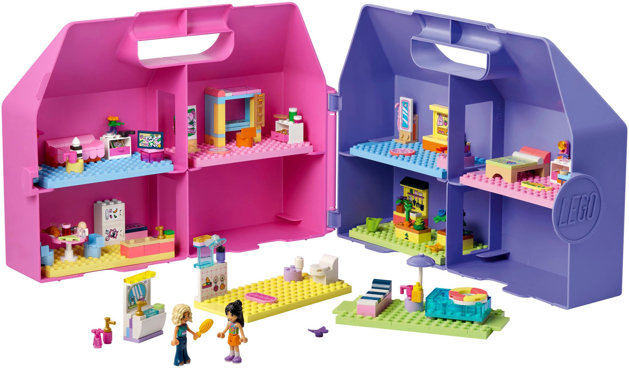 LEGO® Kreativer Puppenhauskoffer (42697), LEGO Friends Konstruktionsspielsteine, (355 St), Made in Europe