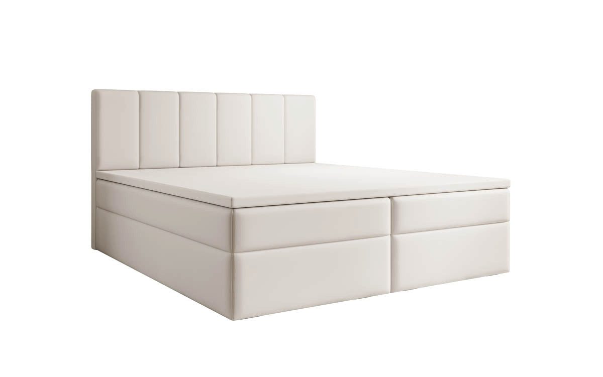 Luxusbetten24 Boxspringbett Aurelia Kunstleder, mit Stauraum günstig online kaufen