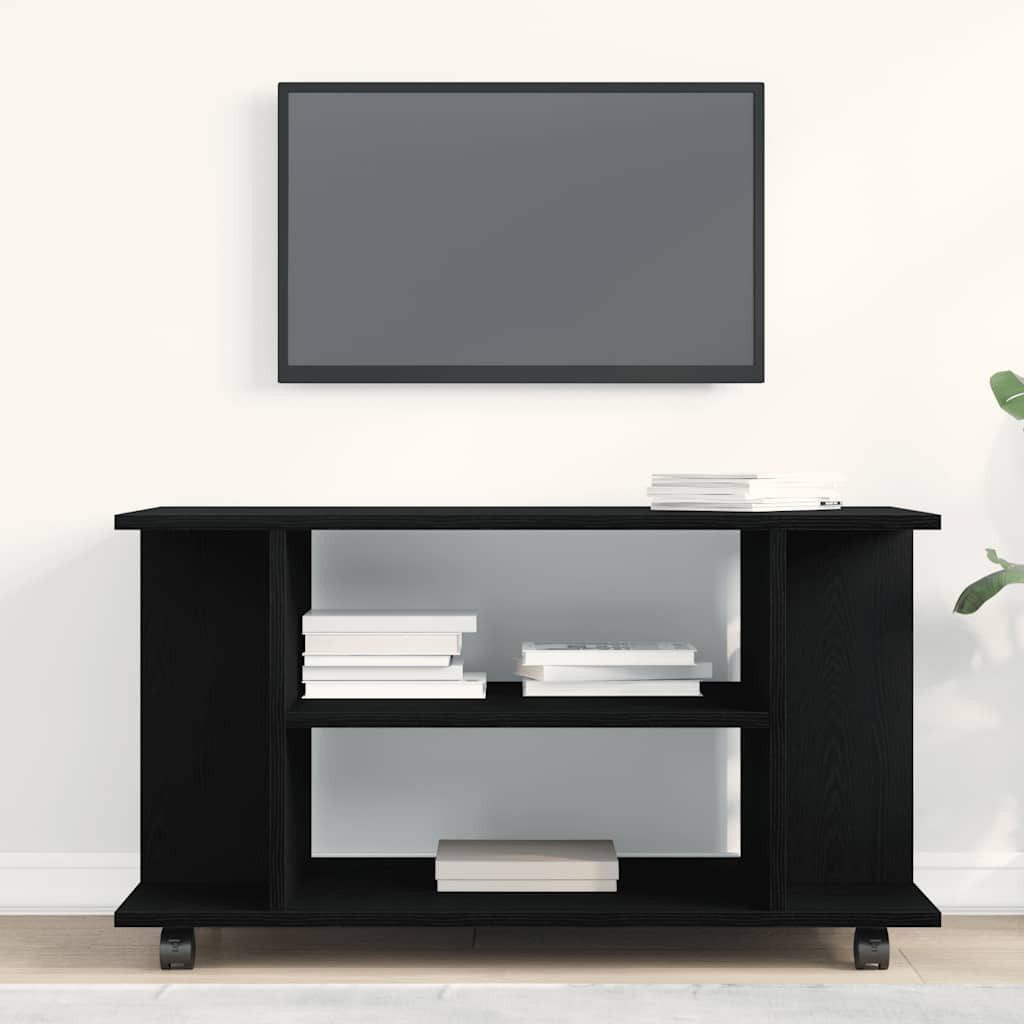 vidaXL TV-Schrank TV-Schrank mit Rollen Schwarz günstig online kaufen