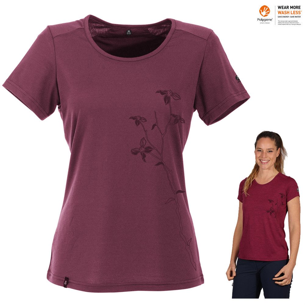 Maul T-Shirt Maul - Bony II Fresh Damen Outdoorshirt Wander T-Shirt, lila