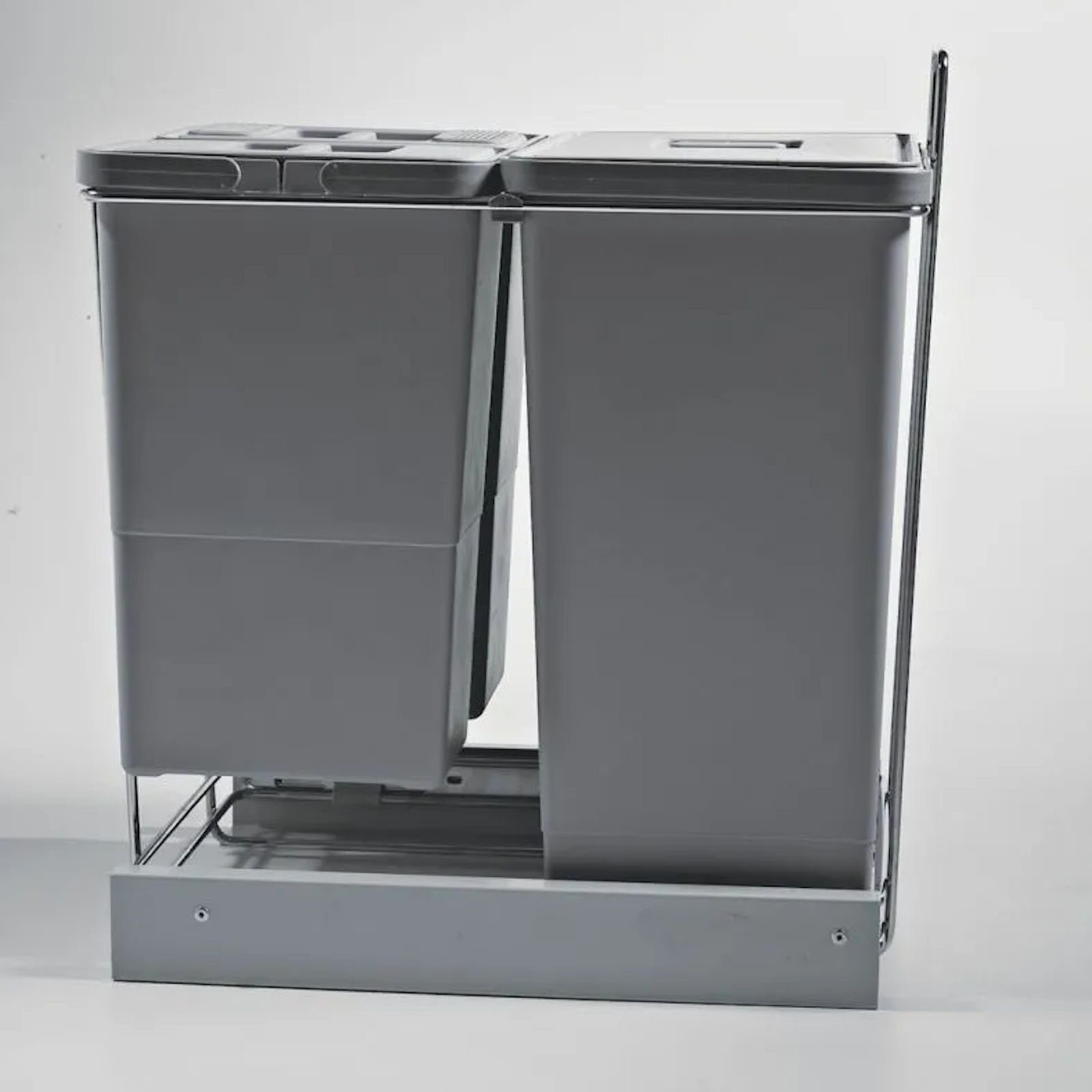 SO-TECH® Mülleimer Abfallsammler Ecofil 18+8+8L mit Deckel, Abfallsystem für Korpusbreite ab 40 cm – Bild 3 von 5