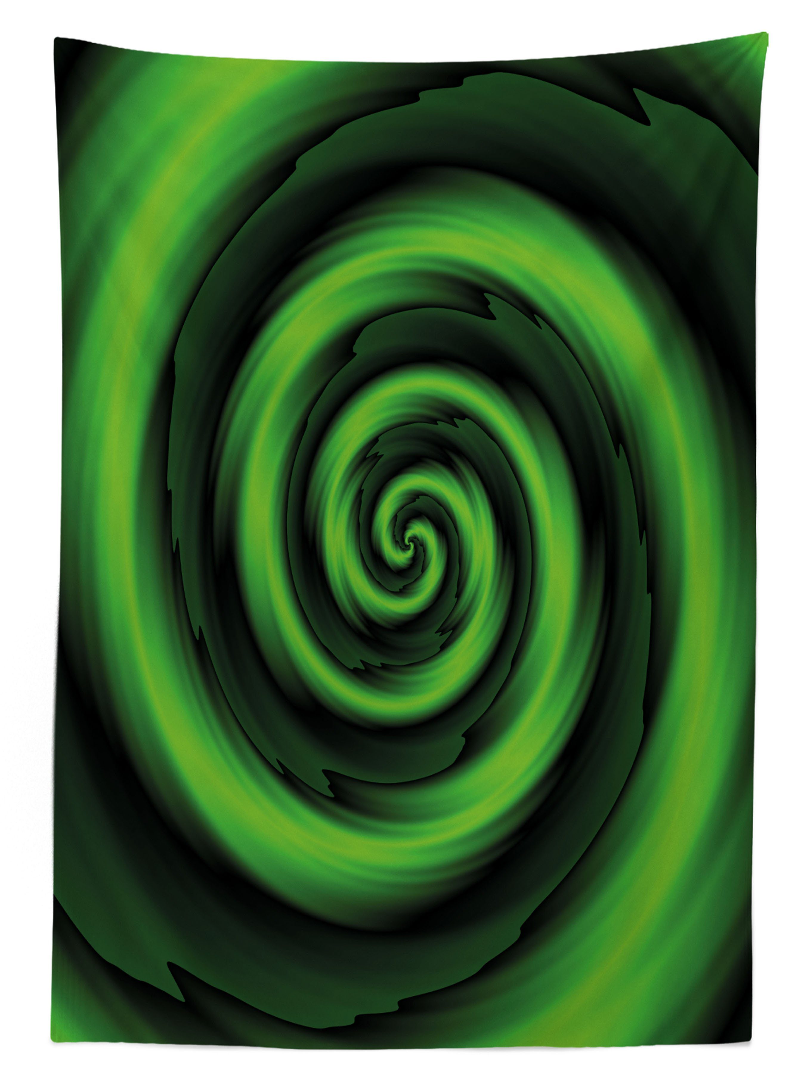 Waschbar Spiralen Klare Farbfest Farben, den Außen Grün Tischdecke abstrakte Abakuhaus Für Bereich geeignet