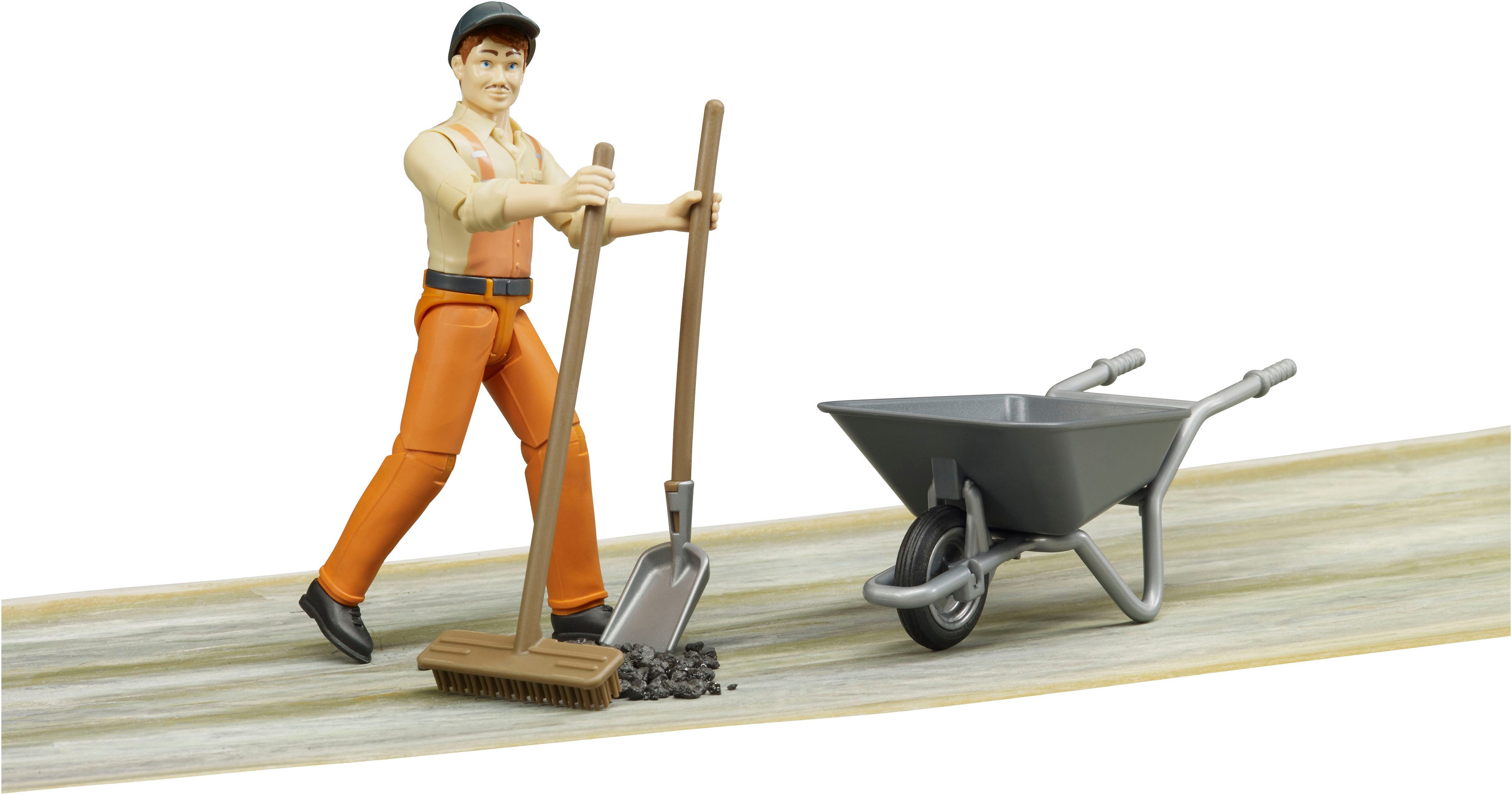Bruder® Spielfigur bworld Kommunalarbeiter (62130), Made in Europe – Bild 5 von 5