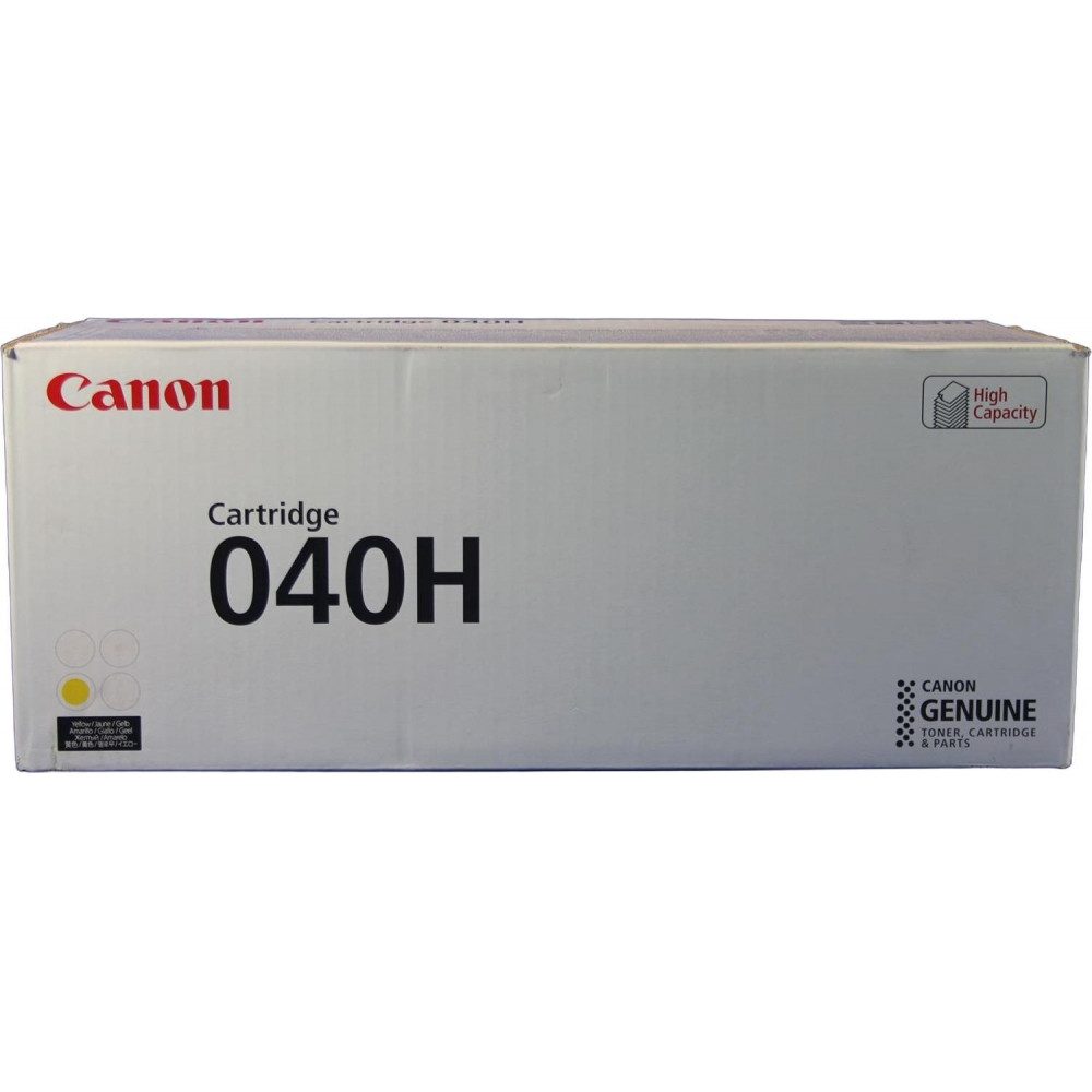 Canon Tonerpatrone Canon Toner 040H Gelb (0455C001) Original für Farbdrucke., (Set mit 5 verschiedenen Farben und Designs für jeden Anlass), Wasserfest und stoßfest