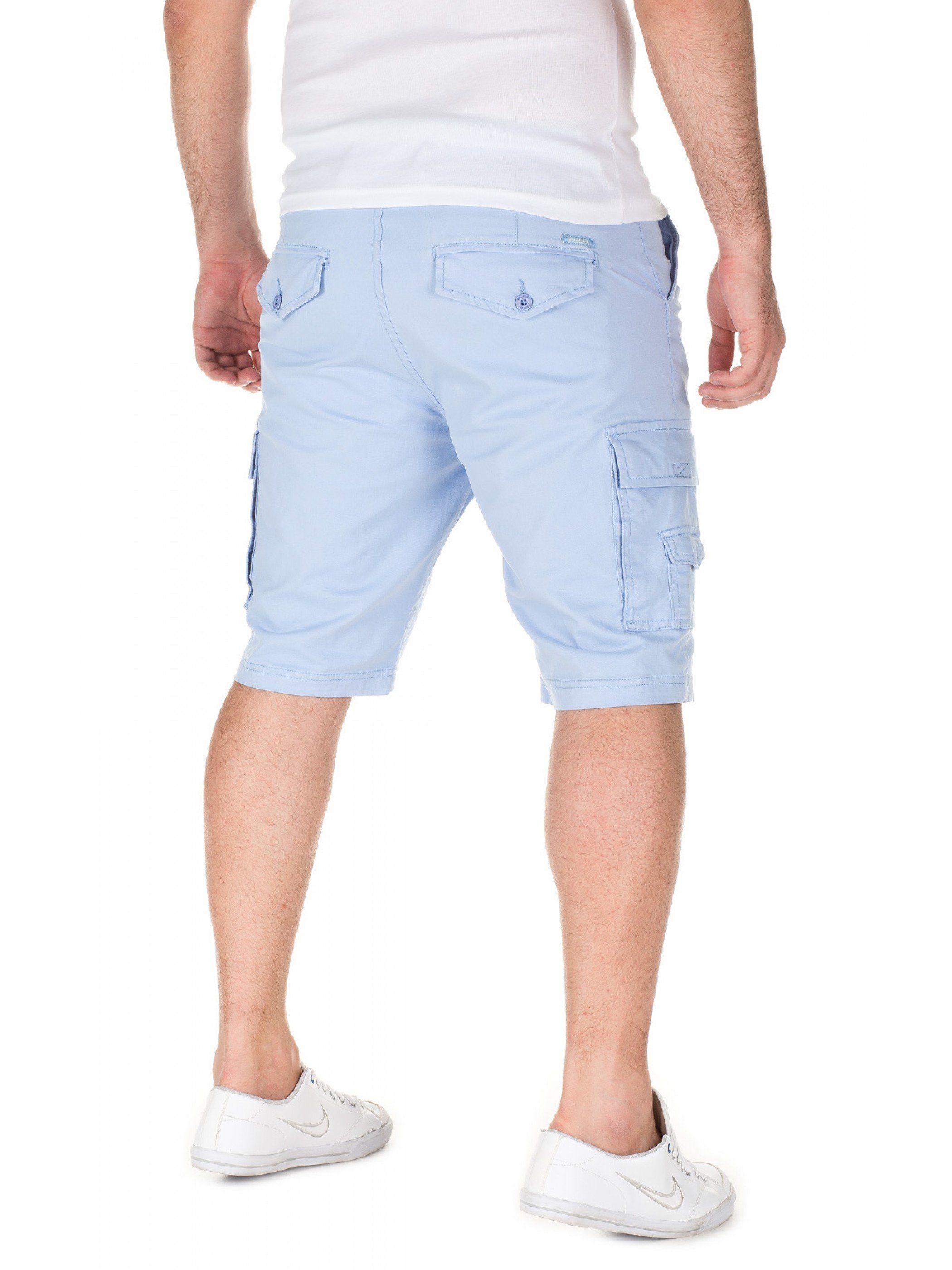 Yazubi Shorts Yazubi Blau 11405) Mundo Herren (light Stretchanteil Shorts mit Chino blue Chinoshorts 