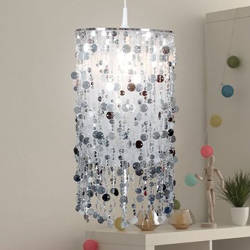 etc-shop Dekolicht, Leuchtmittel inklusive, Warmweiß, Farbwechsel, Hänge Decken Lampe DIMMBAR Mädchen Kinder FERNBEDIENUNG Leuchte silber