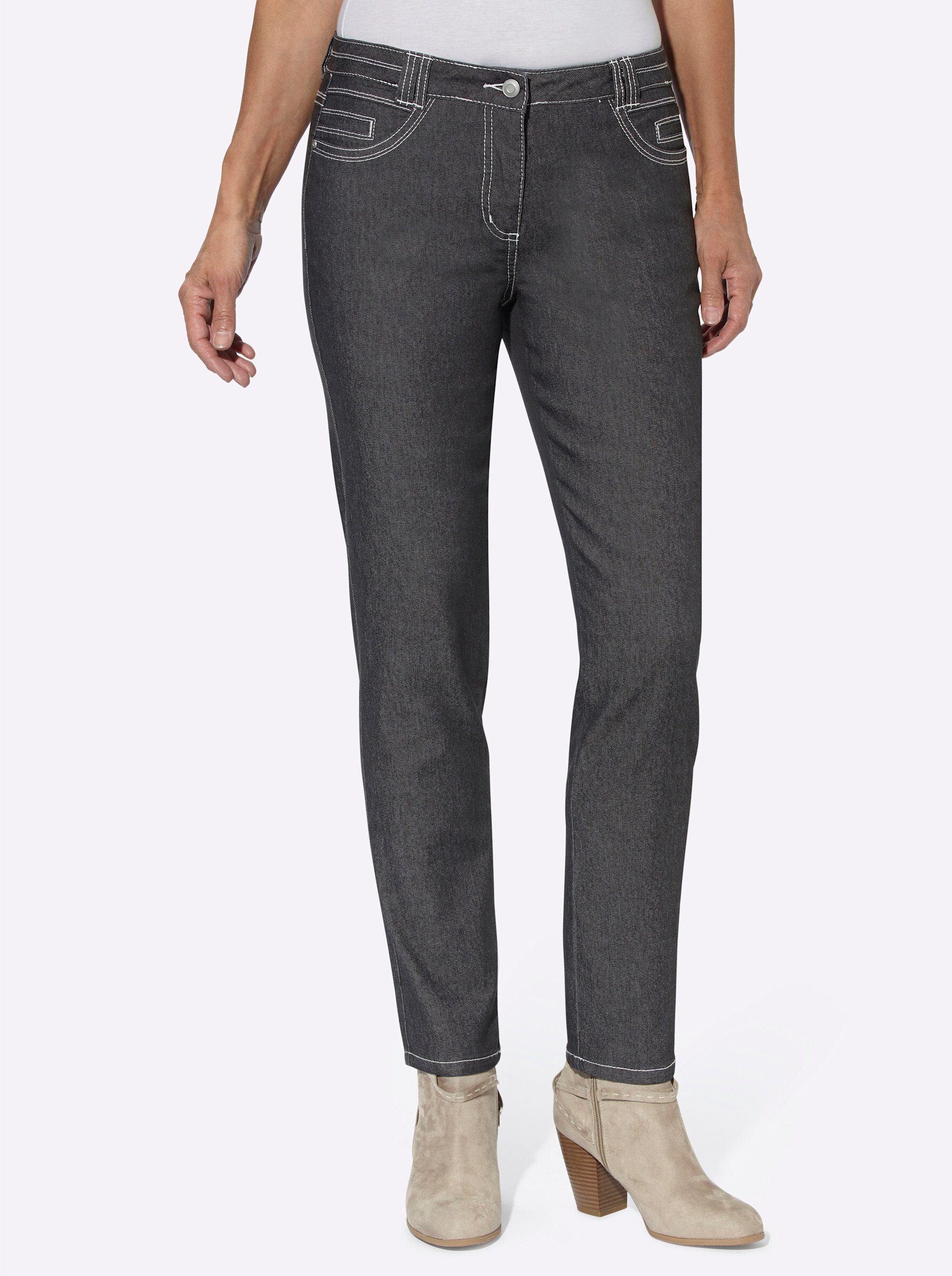 Bequeme Jeans Hose leicht vertieft